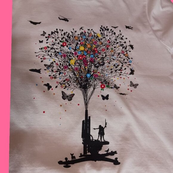 Design T-shirts Store Graphic T-Shirt Tree Design Size Medium - Picture 8 of 12